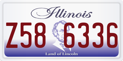 IL license plate Z586336