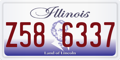 IL license plate Z586337