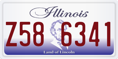 IL license plate Z586341