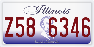 IL license plate Z586346