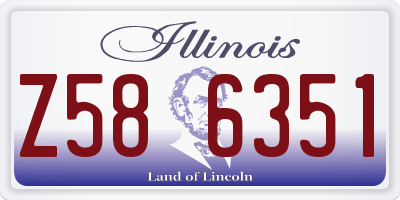 IL license plate Z586351