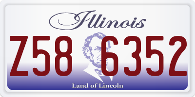 IL license plate Z586352