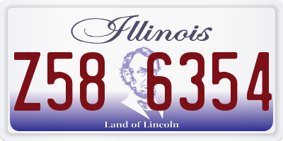 IL license plate Z586354