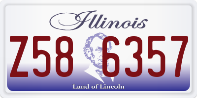 IL license plate Z586357