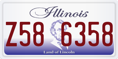 IL license plate Z586358