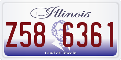 IL license plate Z586361