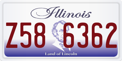 IL license plate Z586362