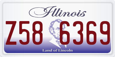 IL license plate Z586369