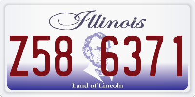 IL license plate Z586371