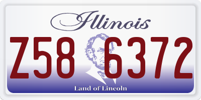 IL license plate Z586372