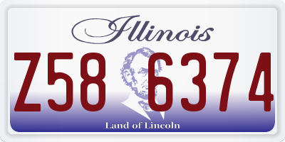 IL license plate Z586374
