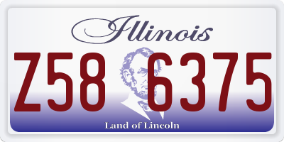 IL license plate Z586375