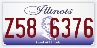 IL license plate Z586376