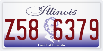 IL license plate Z586379