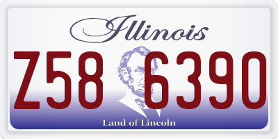 IL license plate Z586390