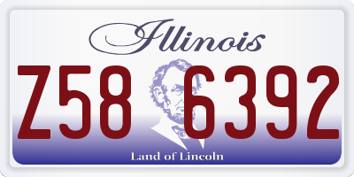 IL license plate Z586392