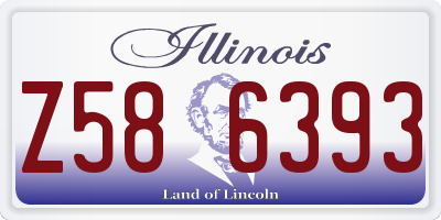 IL license plate Z586393
