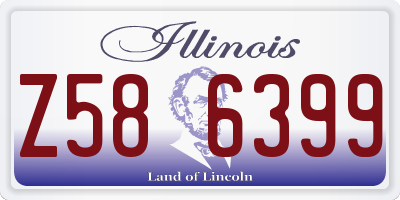 IL license plate Z586399