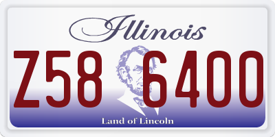 IL license plate Z586400