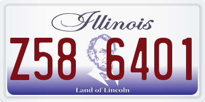 IL license plate Z586401