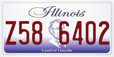 IL license plate Z586402