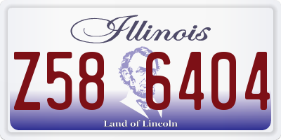 IL license plate Z586404