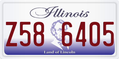 IL license plate Z586405