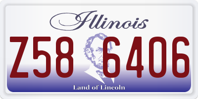 IL license plate Z586406