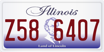IL license plate Z586407