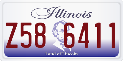 IL license plate Z586411