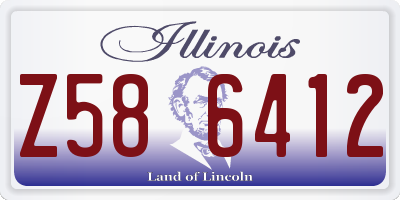 IL license plate Z586412
