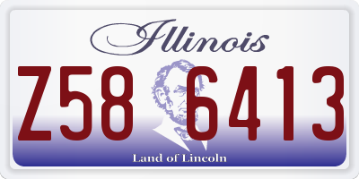 IL license plate Z586413
