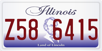 IL license plate Z586415