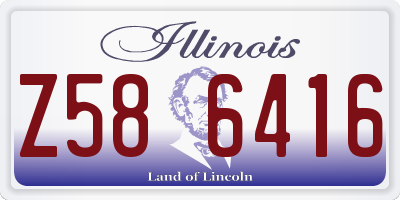 IL license plate Z586416