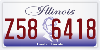 IL license plate Z586418