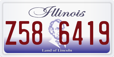 IL license plate Z586419