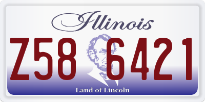 IL license plate Z586421