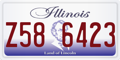 IL license plate Z586423