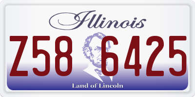 IL license plate Z586425