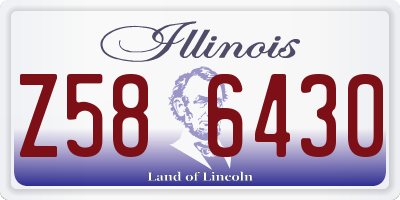IL license plate Z586430