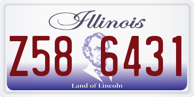IL license plate Z586431