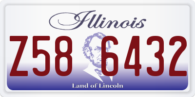 IL license plate Z586432