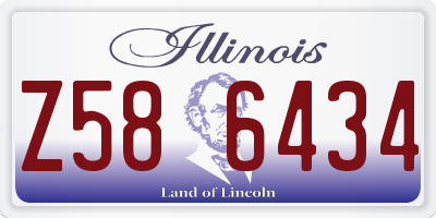 IL license plate Z586434