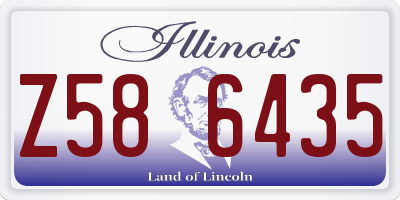 IL license plate Z586435