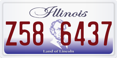 IL license plate Z586437