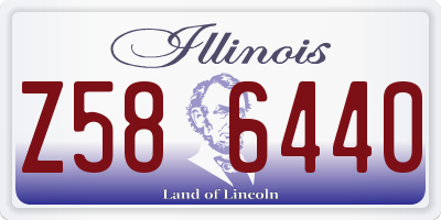 IL license plate Z586440