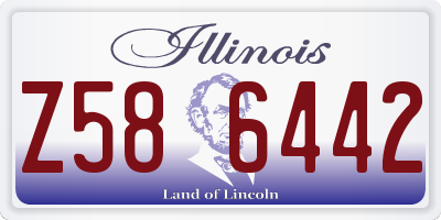 IL license plate Z586442