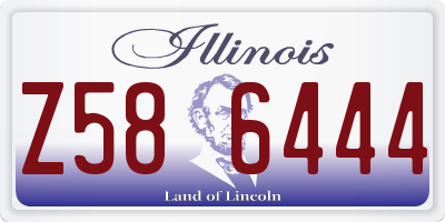 IL license plate Z586444