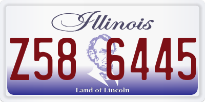 IL license plate Z586445