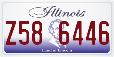 IL license plate Z586446